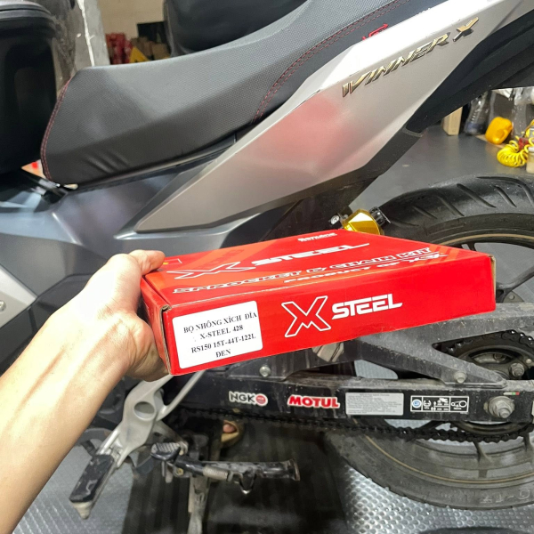 Bộ nhông sên dĩa X1R cho Winner (122L, Đen)