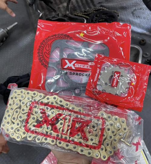 Bộ nhông sên dĩa X1R cho Winner (122L, Đen)