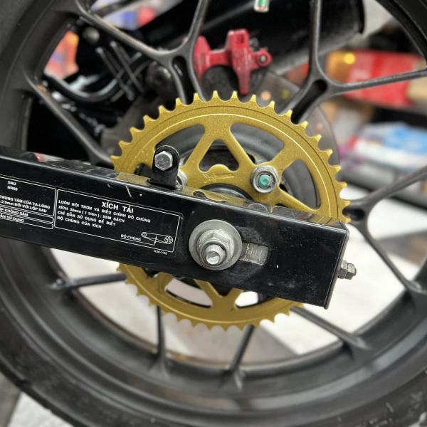 Bộ nhông sên dĩa X1R cho Winner (122L, Vàng)