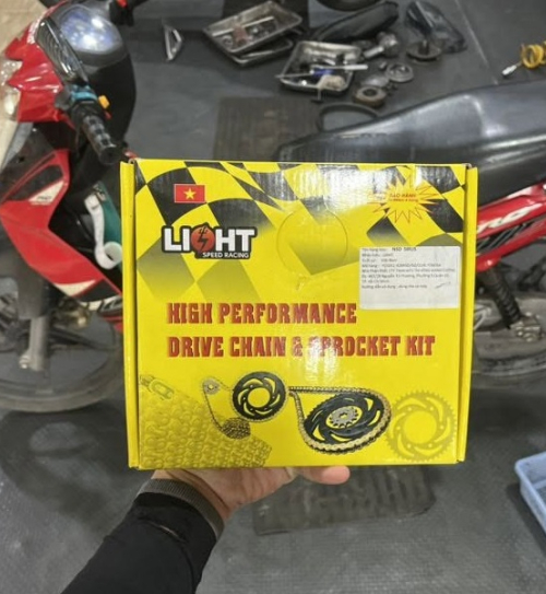 Bộ nhông sên dĩa Light cho Yamaha Sirius/Jupiter xăng cơ 