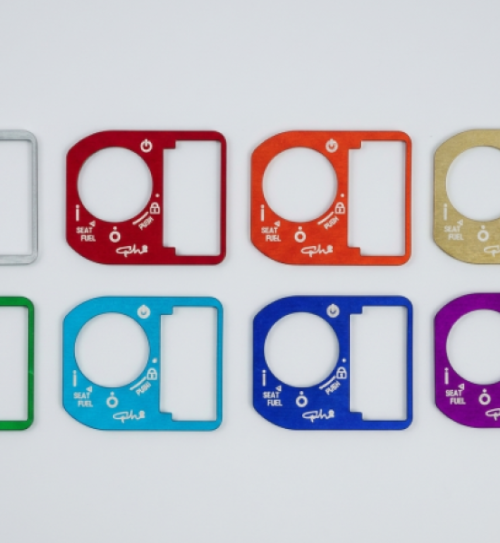 Miếng dán ổ khoá smartkey GH Racing nhôm CNC