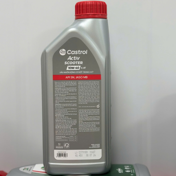Nhớt Castrol Activ Scooter 10W40 1L dành cho xe tay ga