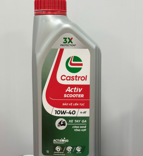 Nhớt Castrol Activ Scooter 10W40 1L dành cho xe tay ga