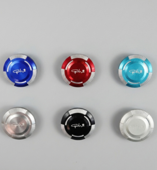 Nút che chân kính GH Racing nhôm CNC cho Lead ABS