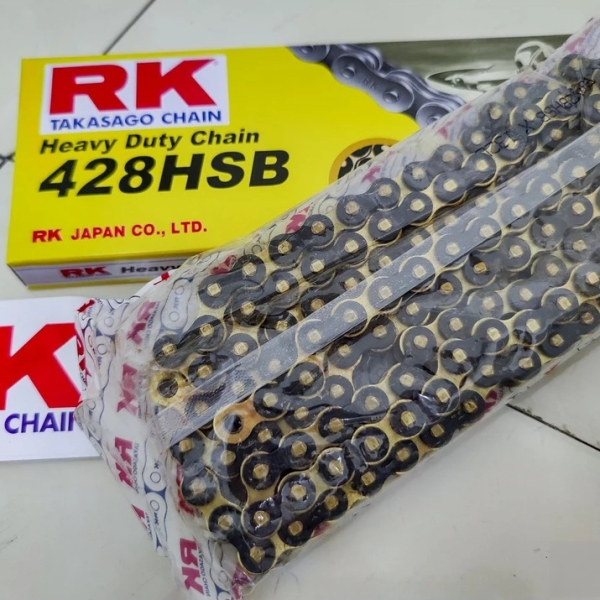 Sên RK vàng đen 428HSB - 132L chính hãng
