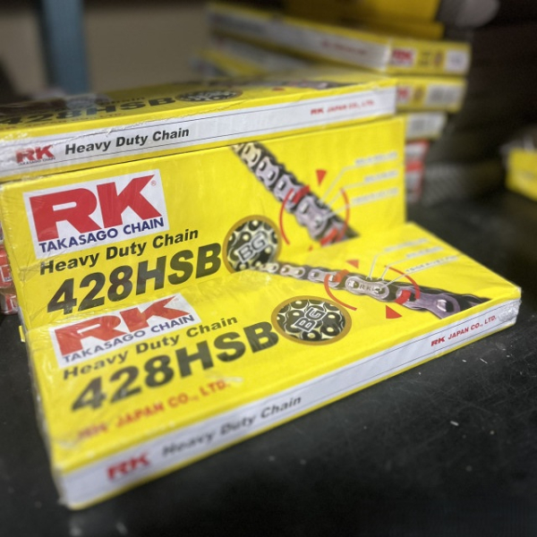 Sên RK vàng đen 428HSB - 132L chính hãng