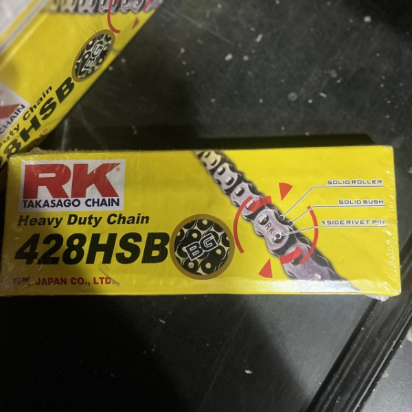 Sên RK vàng đen 428HSB - 132L chính hãng