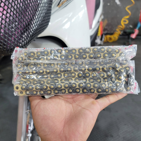 Sên RK vàng đen 428SB - 124L chính hãng