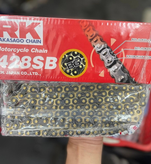 Sên RK vàng đen 428SB - 132L chính hãng