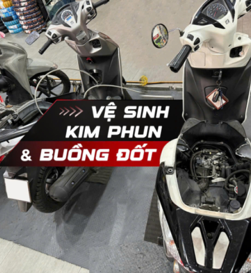 Vệ sinh buồng đốt và kim phun xăng