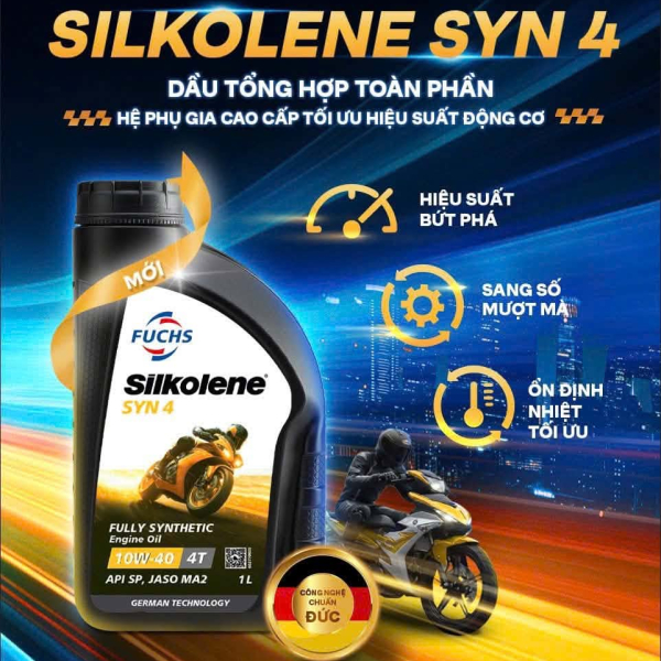 Nhớt Fuchs Silkolene SYN 4 10W40 1L